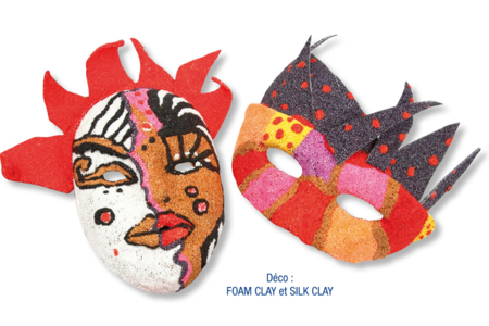 Gabarit pour créer des masques ou des loups - Molds for plaster, soap, concrete ... – 10doigts.fr