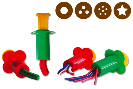 Set de 4 Pistones de extrusión - Herramientas de Modelado – 10doigts.fr