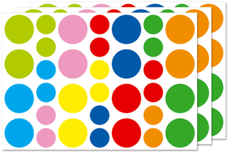 Round Foam Stickers - 102 pcs - 0 - Assorted Shapes Stickers - 10doigts.com - Assorted Shapes Stickers – 10doigts.fr