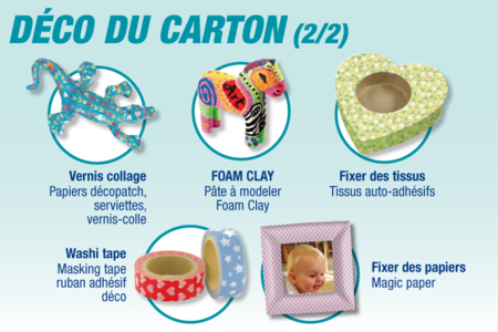 Cesta vaciabolsillos flor en cartón papel maché - 10doigts.fr