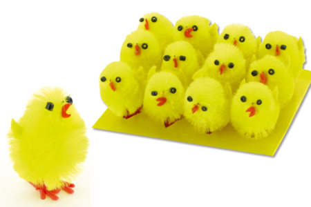 Silk Chenille Chicks - 12 pcs - 1 - Easter Decorative Accessories - 10doigts.com - Easter Decorative Accessories – 10doigts.fr