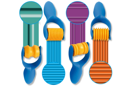 Set de 4 rodillos de estampado surtidos - Herramientas de Modelado – 10doigts.fr