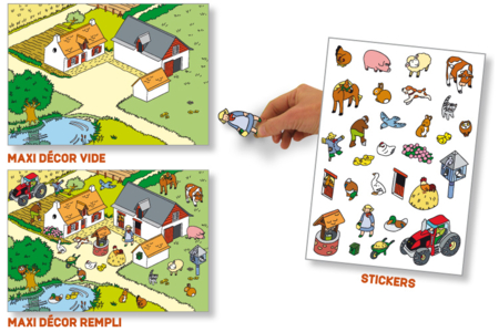 "Escena de vida" La granja - 10doigts.fr