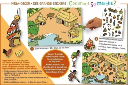 Pegatinas escena de vida La granja - 10doigts.fr