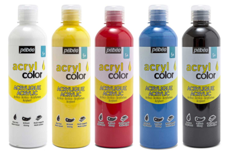 Acrylcolor brillante 500 ml - Colores a elegir - Pintura acrílica satinada, brillante – 10doigts.fr