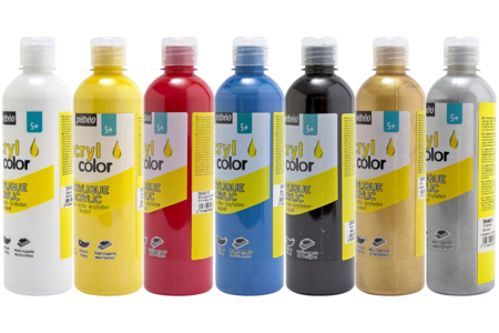 Pintura acrílica gran formato - Pintura acrílica satinada, brillante – 10doigts.fr