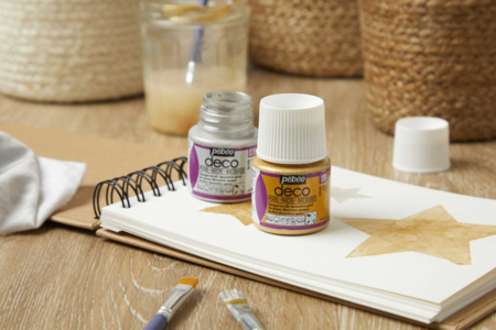 Acrylique déco mate, 45 ml - or - Matte Acrylic Paint – 10doigts.fr