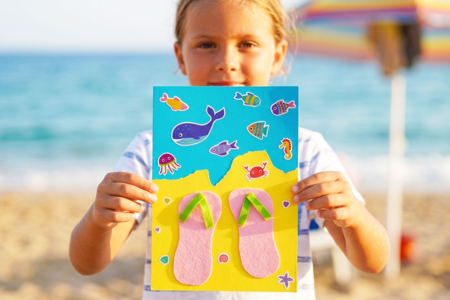 activité collage enfant été - Manualidades para verano – 10doigts.fr