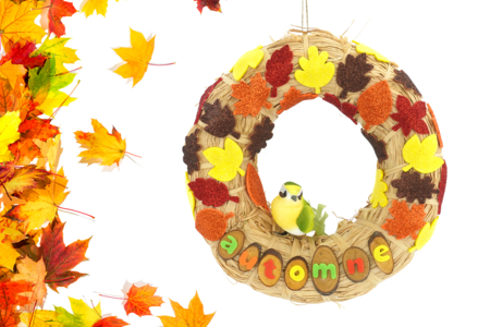 Autumn Color Wreath - 0 - Autumn Crafts - 10doigts.com - Autumn Crafts – 10doigts.fr