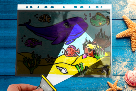 Actividad niño Lámpara mágica verano - Actividades manuales océano: sumérgete en un universo creativo y sensorial – 10doigts.fr