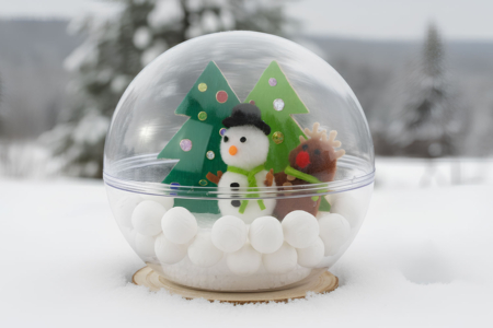 Snow Globe - 3 - Christmas Crafts - 10doigts.com - Christmas Crafts – 10doigts.fr