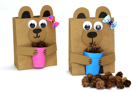 Actividad Niño Ositos Kraft - Actividades manuales Otoño – 10doigts.fr