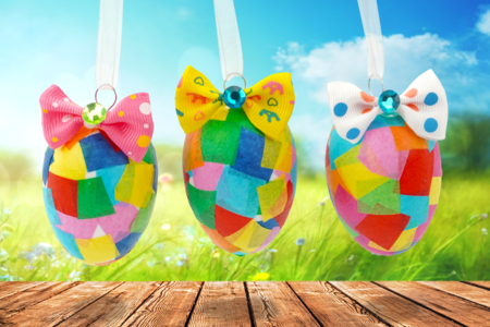 Actividad infantil Pascua papel de seda - Actividades manuales DIY Pascua – 10doigts.fr