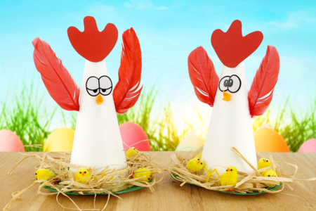 Easter Hen with Chicks - 1 - DIY Easter Crafts - 10doigts.com - DIY Easter Crafts – 10doigts.fr