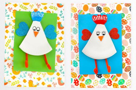 Actividad Niño Pascua Pollos Cuadro - Actividades manuales DIY Pascua – 10doigts.fr