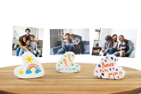 Actividad Niño porta-fotos Pasta Moldear - Actividades manuales de modelado – 10doigts.fr