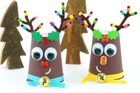 Christmas Reindeer with a Paper Cup - 0 - Christmas Character Crafts - 10doigts.com - Christmas Character Crafts – 10doigts.fr