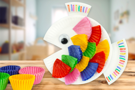 Fish with Paper Muffin Cups - 2 - Summer Crafts - 10doigts.com - Summer Crafts – 10doigts.fr