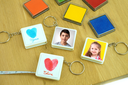 Keychains with Fingerprints + Photo - 3 - Father's Day Crafts - 10doigts.com - Father's Day Crafts – 10doigts.fr