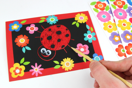 Gomets flores y corazones - 320 pcs - Gomets Flores, Frutas y Verduras – 10doigts.fr