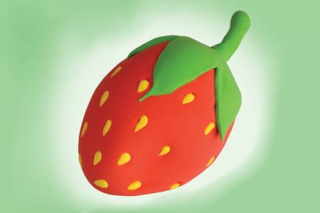 Strawberry in Modeling Clay - 1 - Modeling Crafts - 10doigts.com - Modeling Crafts – 10doigts.fr