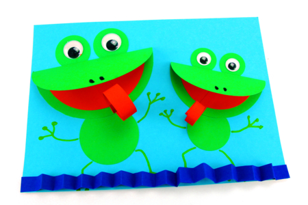 Actividad Manual Rana de papel - Actividades manuales de collage y plegado para todas las edades – 10doigts.fr