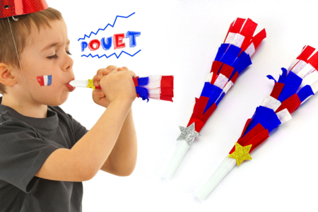 Trompetas blancas para decorar - 12 piezas - Instrumentos de música – 10doigts.fr