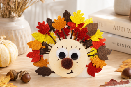 Actividades Manuales Otoño Erizo Stickers Hojas - Manualidades otoñales – 10doigts.fr
