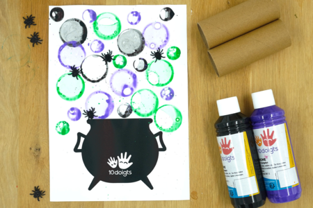 Bubble Paint: Halloween Cauldron - 4 - Halloween Crafts - 10doigts.com - Halloween Crafts – 10doigts.fr