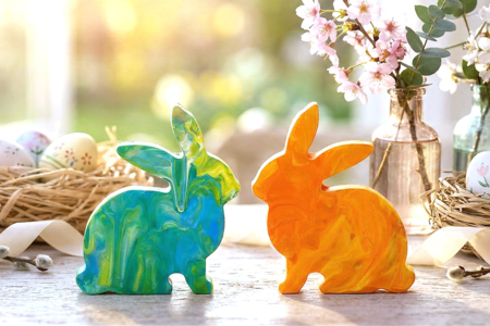 Easter-themed painting activity for children - DIY Easter Crafts – 10doigts.fr