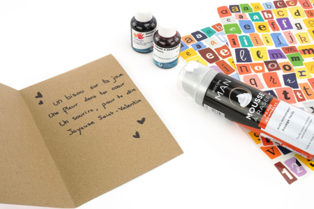 Actividad pintura raclette - Actividades manuales San Valentín – 10doigts.fr