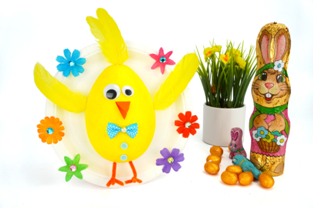 3D Chick on a Plate - 4 - DIY Easter Crafts - 10doigts.com - DIY Easter Crafts – 10doigts.fr