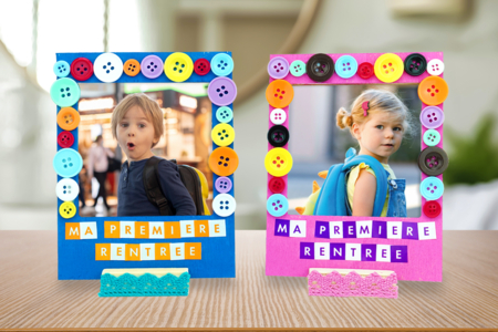 Actividad Primera vuelta al cole Niño Marco - Actividades manuales para hacer marcos – 10doigts.fr