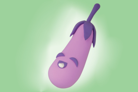 Actividad manual berenjena pasta moldear - Actividades manuales de modelado – 10doigts.fr