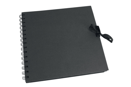 Álbum de Scrapbooking 20 x 20 cm con espirales, hojas negras 30 páginas - Álbumes y cuadernos – 10doigts.fr