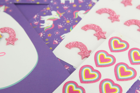 cumpleaños niña purpurina - Invitaciones de cumpleaños – 10doigts.fr