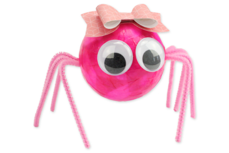 araña bola poliestireno halloween - Actividades manuales Halloween – 10doigts.fr