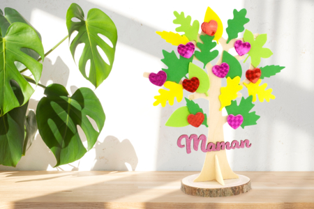 árbol de corazones día de las madres regalo DIY niños - Manualidades día de la madre – 10doigts.fr