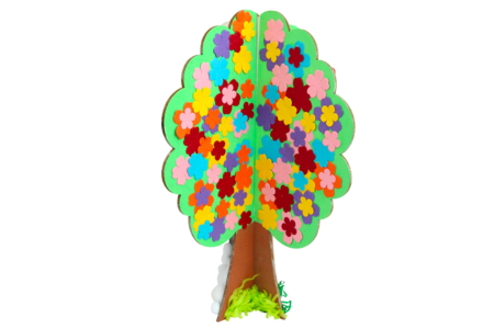 árbol para colocar de madera - Rafia y Paja – 10doigts.fr