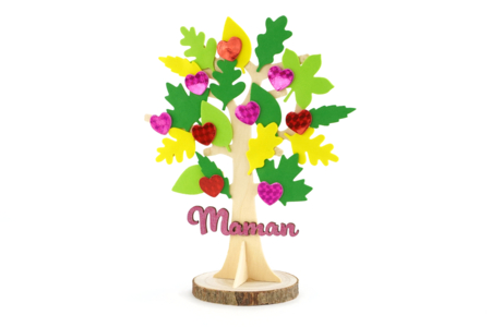 árbol corazones día de las madres regalo DIY niños - Manualidades día de la madre – 10doigts.fr
