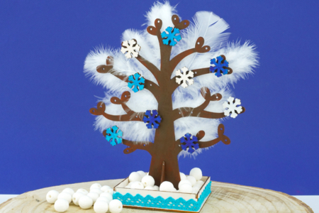Winter Tree - 2 - Kids Crafts Winter - 10doigts.com - Kids Crafts Winter – 10doigts.fr
