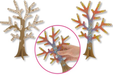 Árbol porta-joyas de madera - Manualidades día de la madre – 10doigts.fr