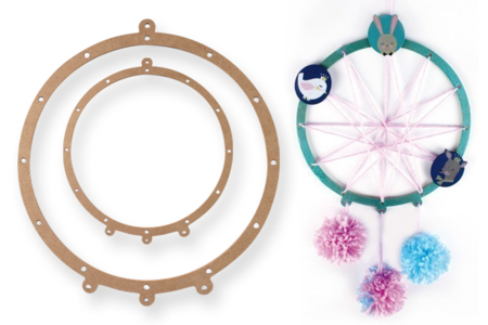 Plantilla atrapasueños - Soportes para atrapasueños – 10doigts.fr