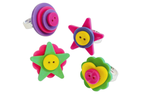 anillo de botones - Anillos - Soportes para Joyería – 10doigts.fr