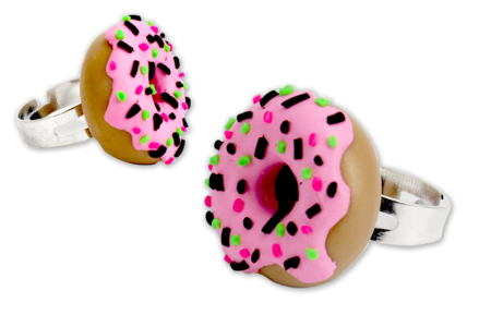anillo donut fimo - Anillos - Soportes para Joyería – 10doigts.fr