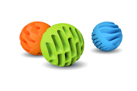 Bolas sensoriales - 3 piezas - Aprendizaje y manipulación – 10doigts.fr