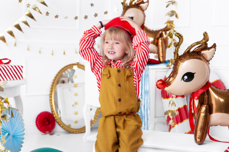 XXL Aluminum Reindeer Balloon - 2 - Balloons, garlands, streamers - 10doigts.com - Balloons, garlands, streamers – 10doigts.fr