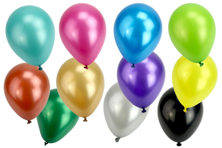 globos de látex metalizados nacarados - Globos, guirnaldas, serpentinas – 10doigts.fr