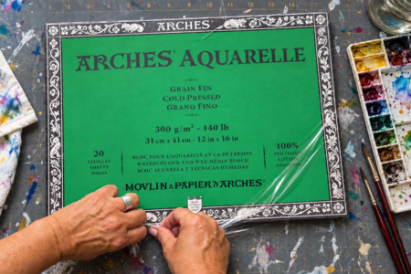 Arches Watercolor Block 31x41 cm 300 g — 100% Cotton - Watercolor and gouache papers – 10doigts.fr