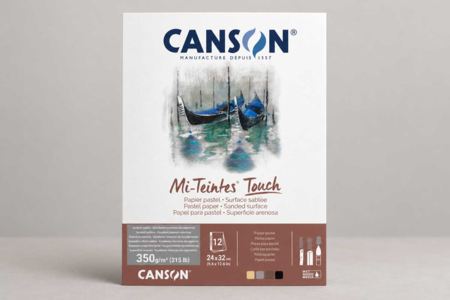 Canson Mi-Teintes Touch Pad 24 x 32 cm: Sanded pastel paper, 12 sheets, 350 g/m² - Drawing Papers – 10doigts.fr